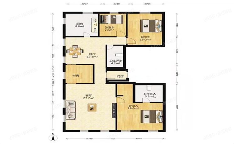 海淀区 安宁庄上第摩码园5号楼2层3单元202（上第MOMA）
