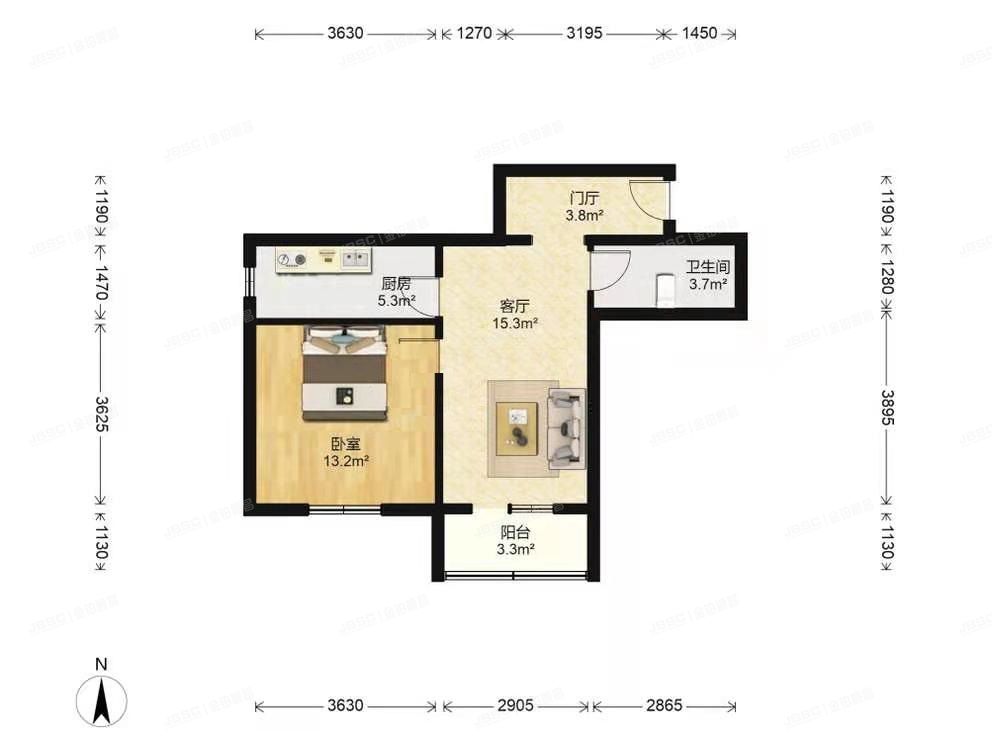 海淀区 牡丹园北里5号楼23层2302号、2304号、2306号（都景苑）