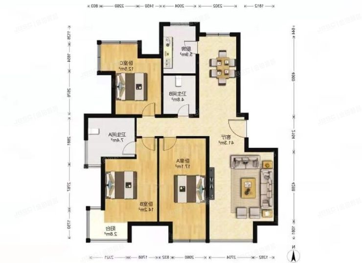 大兴区 枣园东里39号楼10层5单元1002（首邑上城）