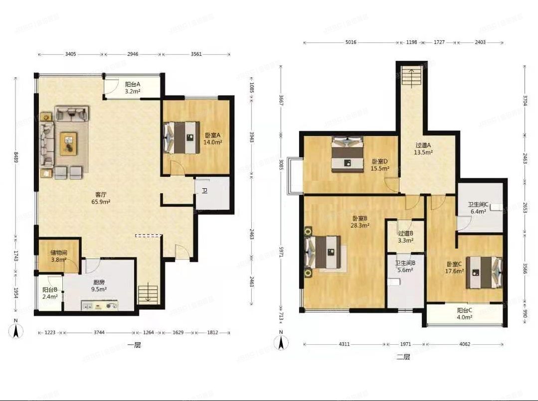 朝阳区 广渠门外大街3号院6号楼6至7层705（富力城C区）复式