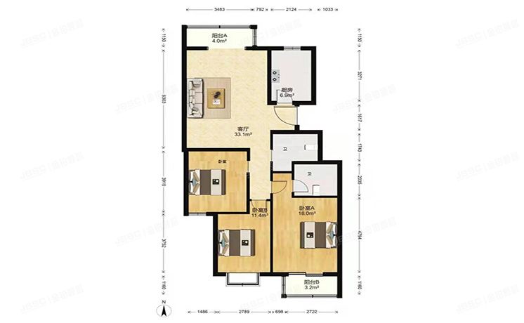 通州区 北苑南路28号6号楼1单元502室（日光清城）
