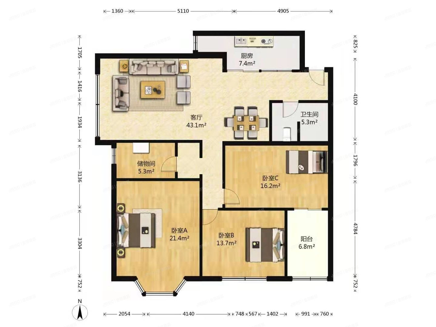 朝阳区 建国路98号3号楼15层1507（盛世嘉园）