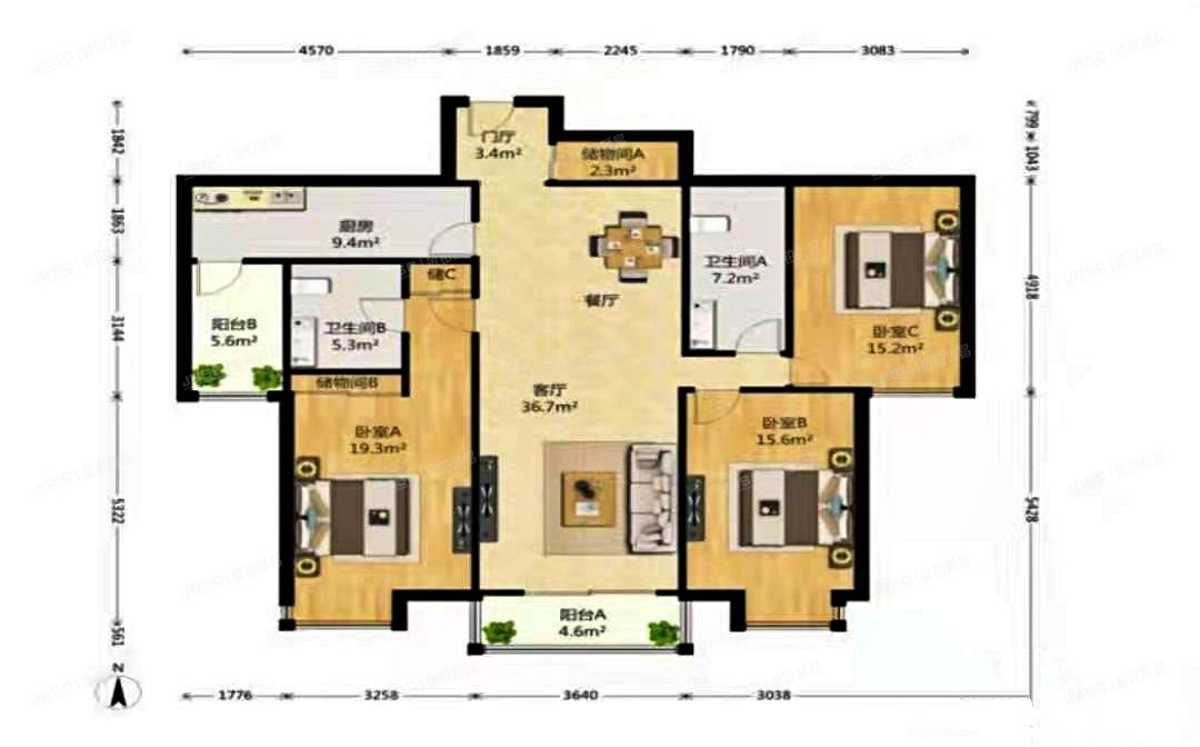 朝阳区 华威里3号楼19层19L（翌景嘉园）