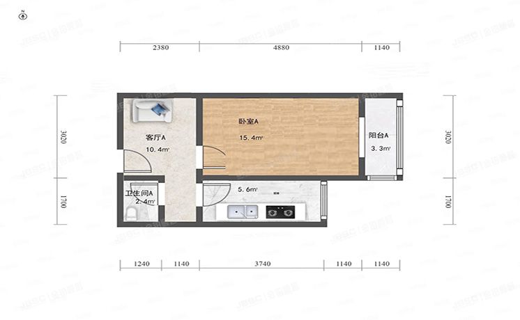 朝阳区 八里庄北里113号楼4层402（八里庄北里）房改房