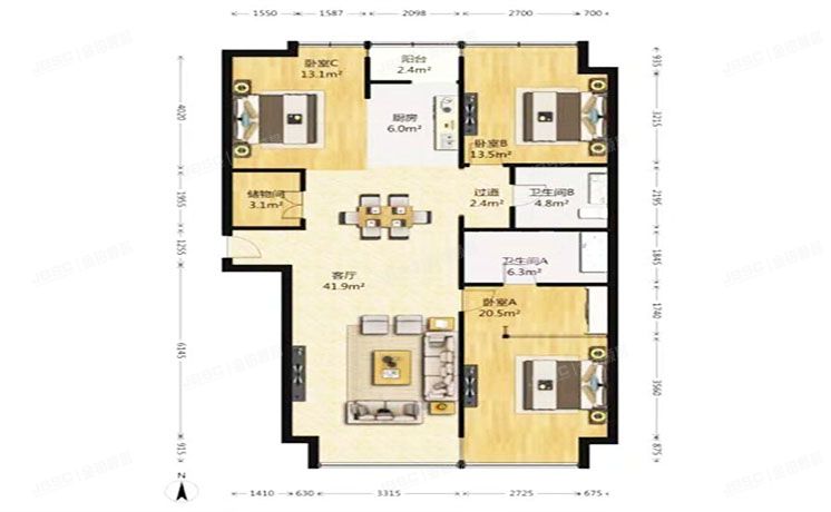 朝阳区 西坝河东里2号院9号楼7-802号（UHN国际村）