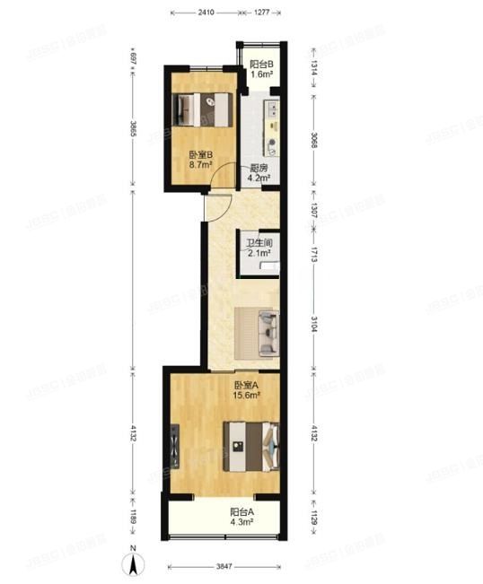 海淀区 东王庄小区19号楼2单元201室（东王庄小区）
