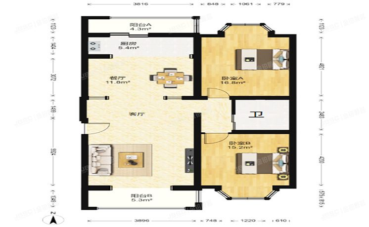 房山区 汇丰街3号院3号7层3单元701（世界名园）
