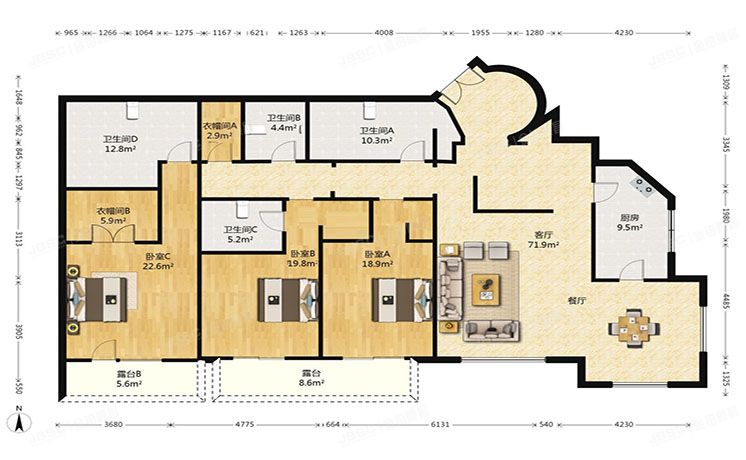 朝阳区 朝阳公园路9号院2号楼5单元101号（九号公寓）