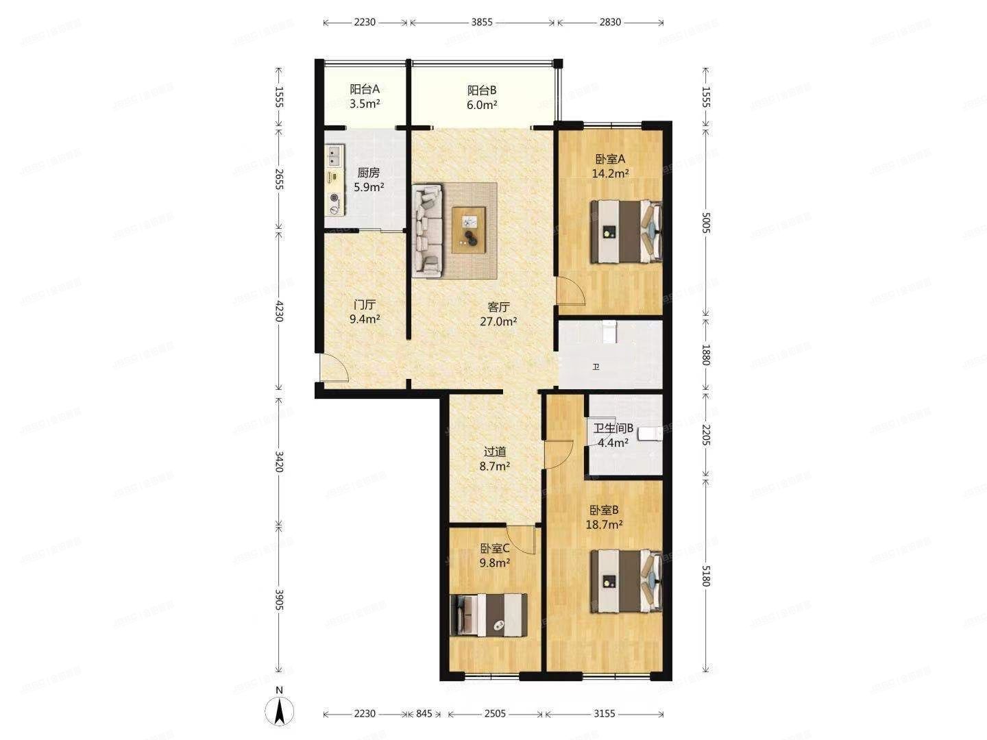 昌平区 天通北苑一区17号楼12层5单元1201号