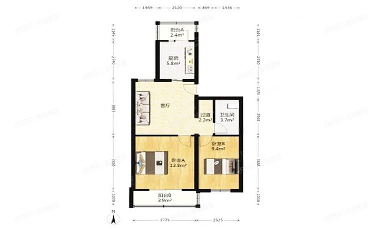 房山区 花园巷小区9号楼4层4-441（花园巷小区）