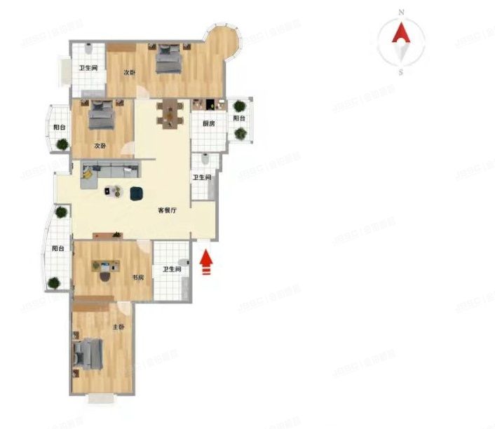 朝阳区 万红西街9号院5号楼16层2单元1603（银河湾）