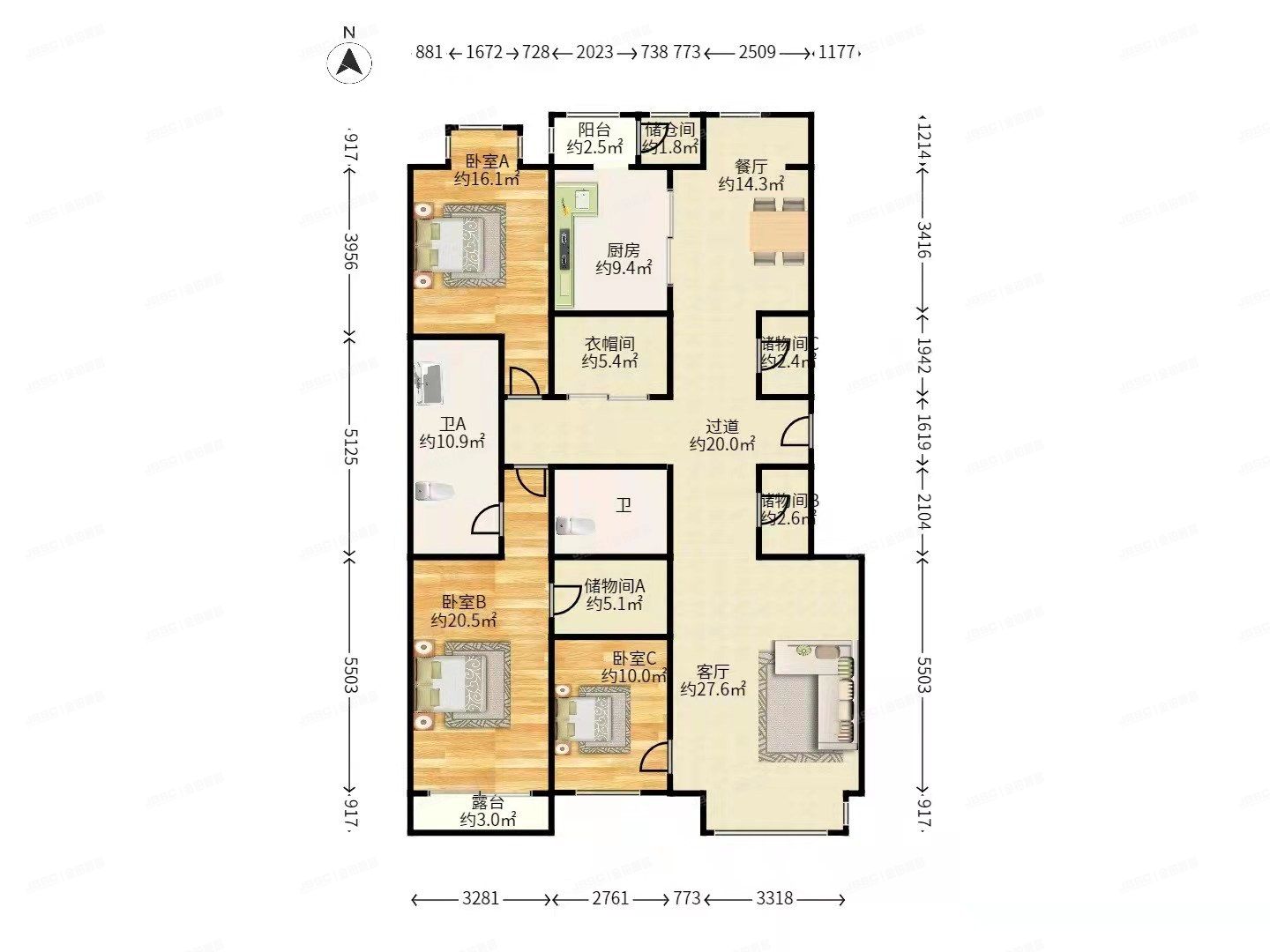 朝阳区 周庄山水文园201号楼5层5单元501号（山水文园西园）