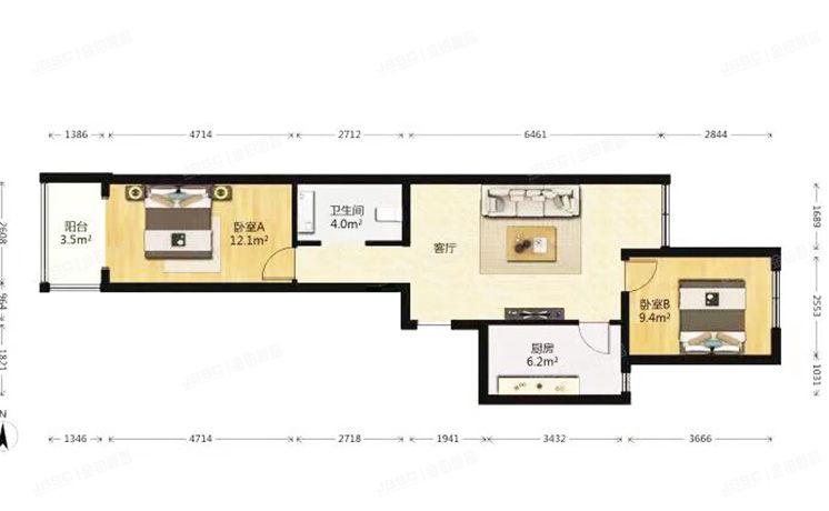 东城区 景泰西里西区12号楼7层3单元701号（景泰西里西区）