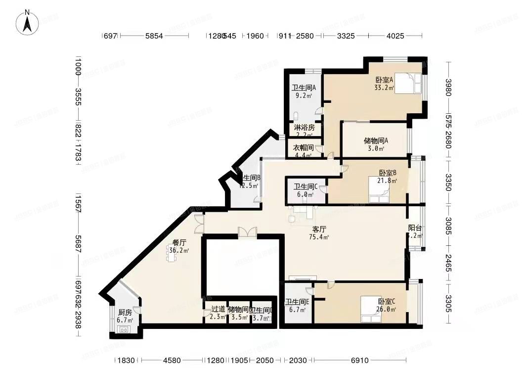 朝阳区 朝阳公园路9号院2号楼8层7单元901（九号公寓）