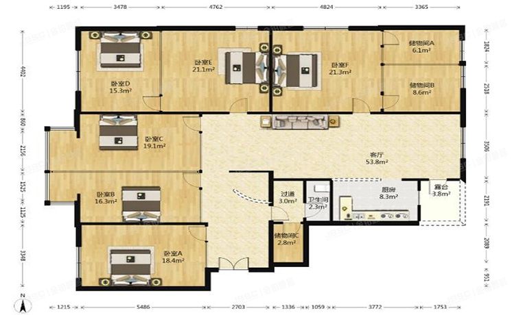 朝阳区 广渠路33号院1号楼4层A单元402号（石韵浩庭）公寓
