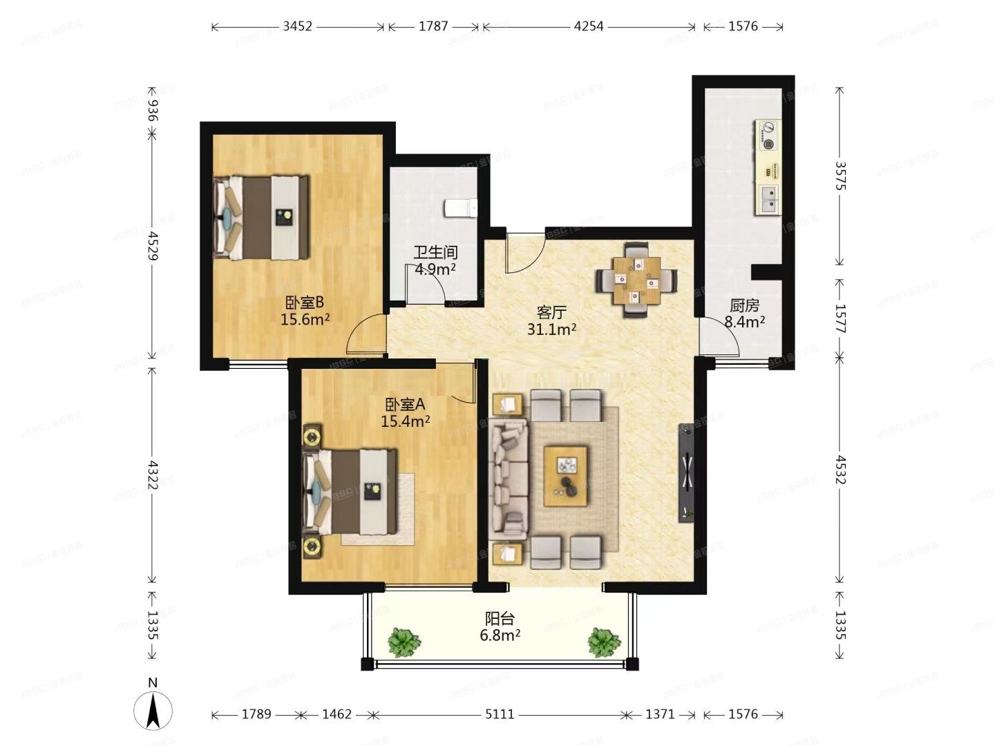 丰台区 星河苑1号院3号楼15层2-1504号（星河苑1号院）