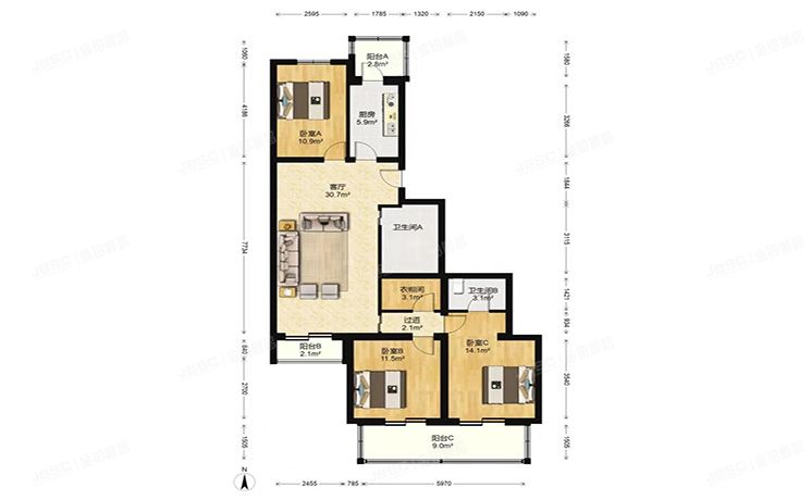 昌平区 昌平镇建明里27号楼2单元201号（建明里）