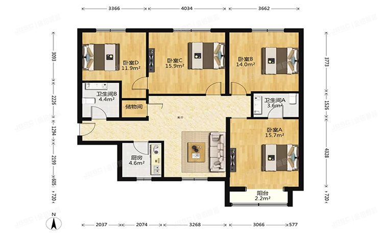 昌平区 育知东路30号院4号楼9层3单元901号（首开智慧社）