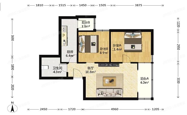 朝阳区 垡头翠成馨园418号楼13层1304（翠成馨园）经适房
