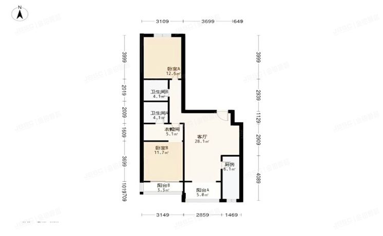 朝阳区 百子湾东里416号楼8层3单元804（沿海赛洛城）