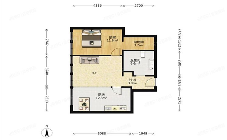 朝阳区 朝阳北路99号楼27层2单元3101（大悦公寓）