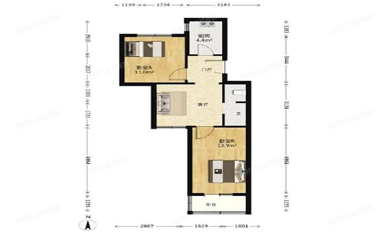 朝阳区 石佛营西里21号楼8层7门813（石佛营西里）