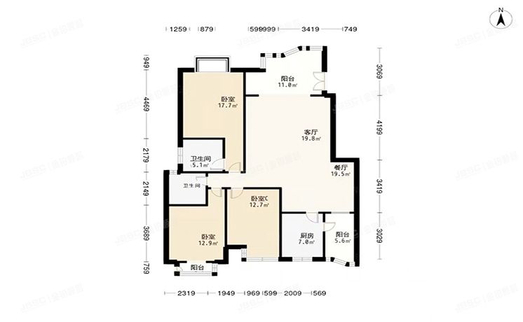 朝阳区 东柏街9号院2号楼2层4单元0201室（天之骄子）