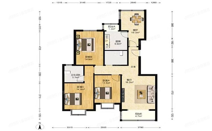 房山区 窦店镇腾龙家园二区13号9层2单元901（腾龙家园）
