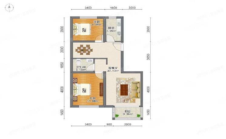 顺义区 双阳东区1号楼3层4单元301（顺鑫朗郡）