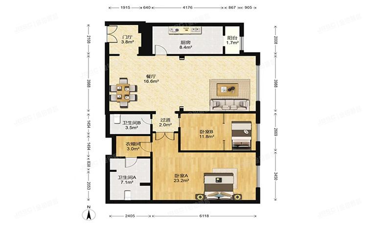 朝阳区 科荟路8号3号楼23层2302（荣尊堡）
