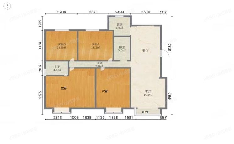 平谷区 万德福广场6号楼13层2单元1302