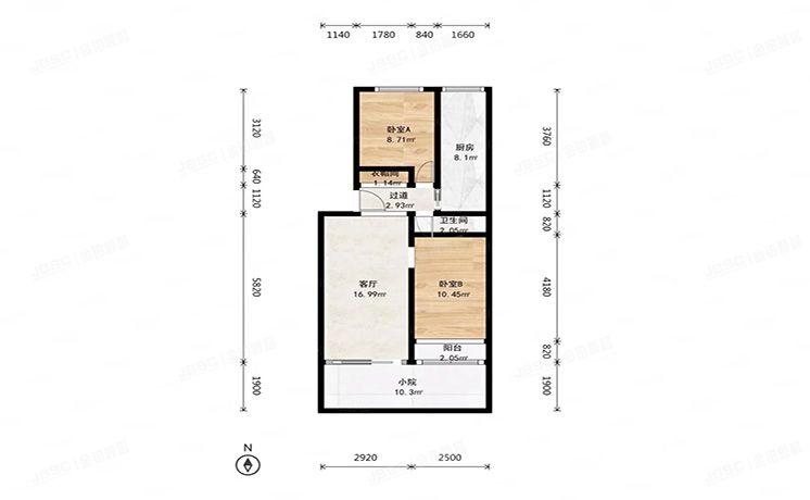 房山区 城关街道农林路2号9号楼3层3单元301（良工佳苑）