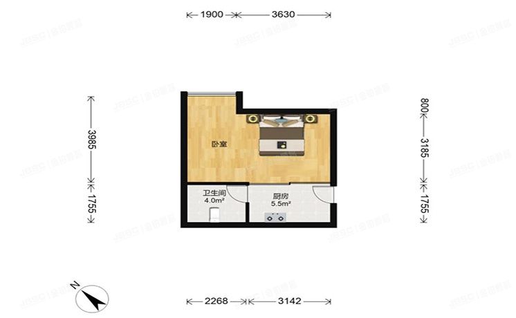 朝阳区 将台西路19号院1号楼8层801（飘HOME）