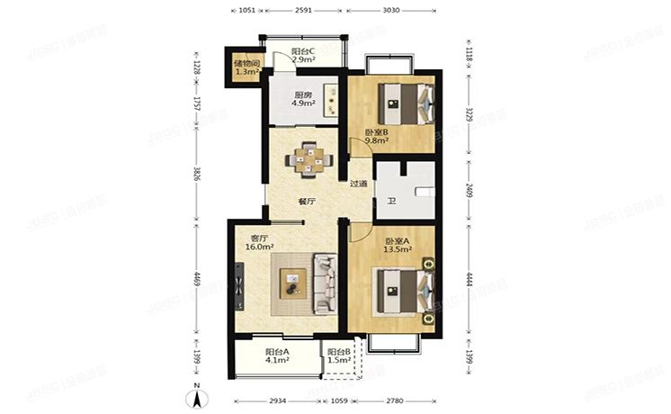 朝阳区 吕营嘉园201号楼3层5单元302（吕营嘉园）