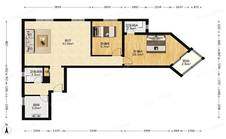 朝阳区 安慧北里逸园甲16号楼13层1301（安慧北里逸园）