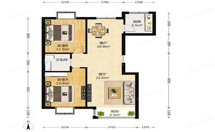 通州区 杨庄南里73号楼2层2单元201（世纪星城）