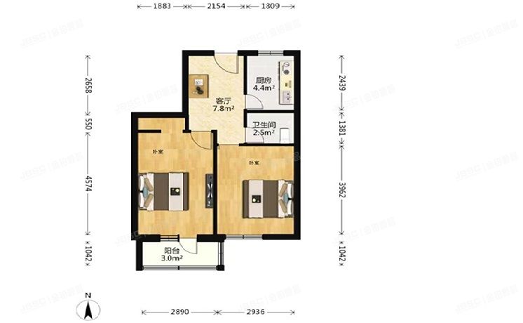 丰台区 芳群园一区13号楼20层2单元2007