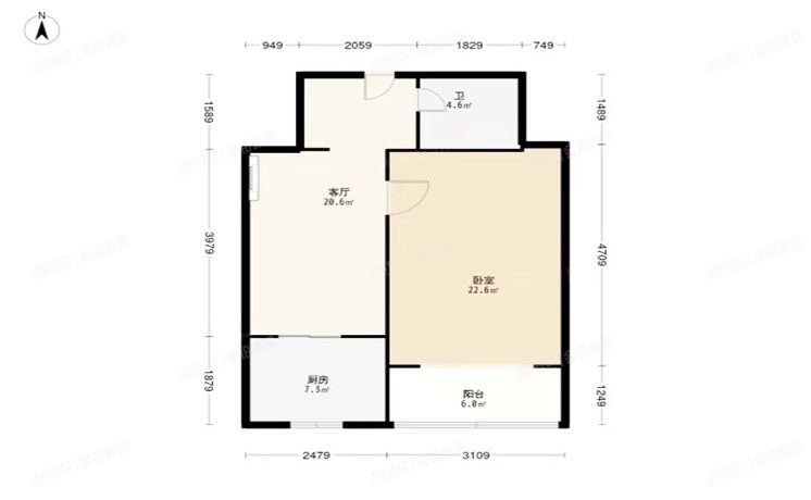 朝阳区 石佛营东里115号楼8层802室  房改房