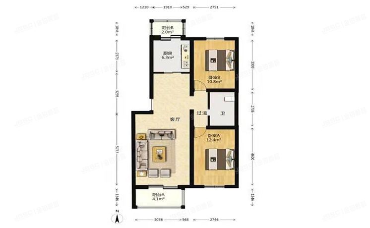 大兴区 新凤小区10号楼1层2-101