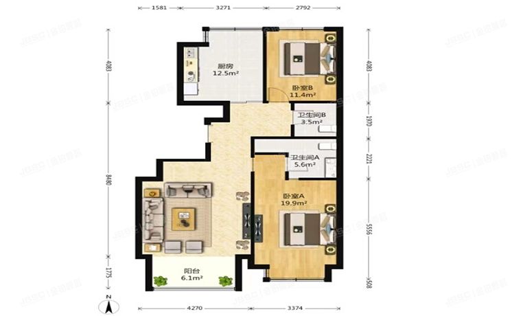 经济技术开发区 一品亦庄6号楼6层1单元601