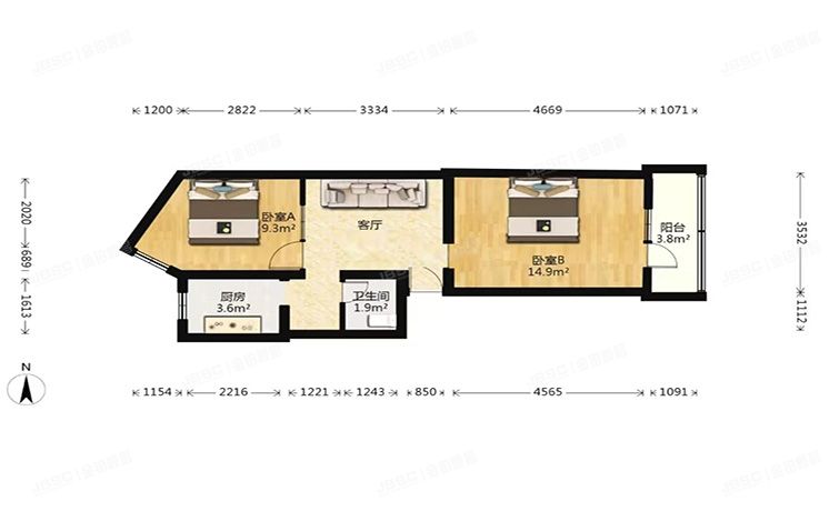 通州区 葛布店北里25号楼5层152号