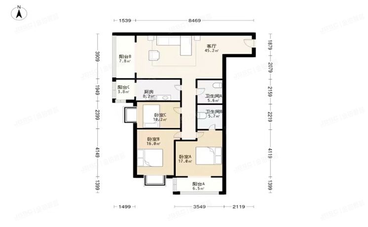 朝阳区 百环家园12号楼7层708
