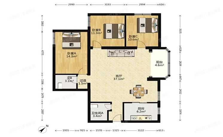 朝阳区 望京新城421号楼7层701