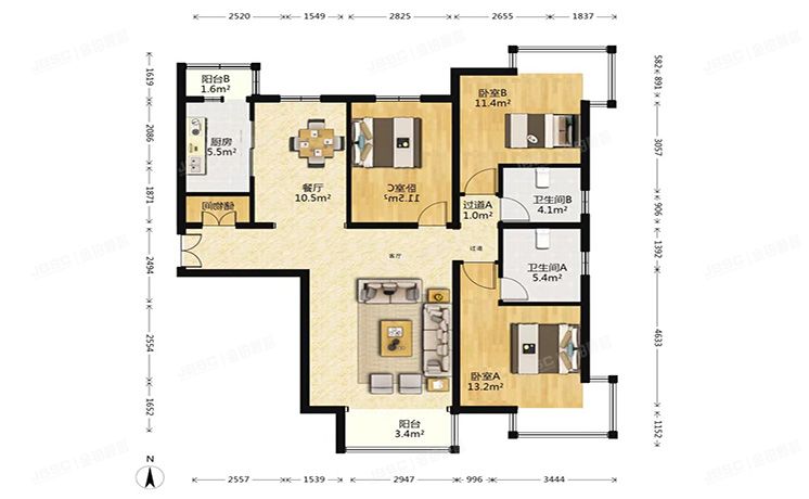 朝阳区 首城国际17号楼27层1单元2701