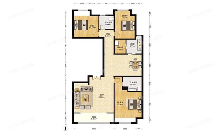 通州区 华业东方玫瑰32号楼19层2单元1902