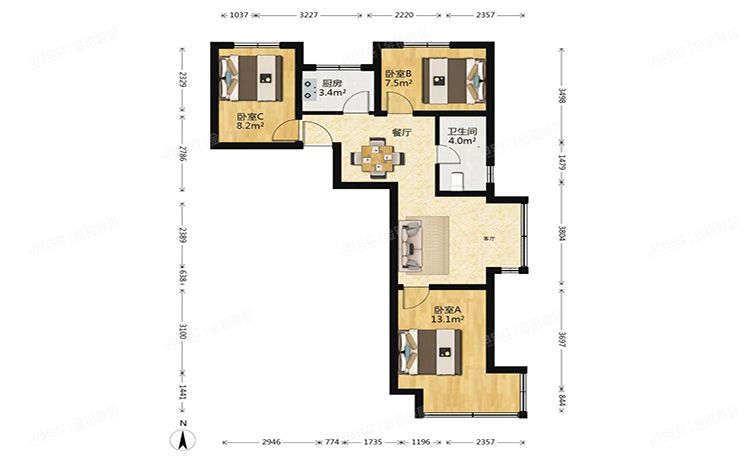通州区 东亚印象台湖33号楼6层1单元601号