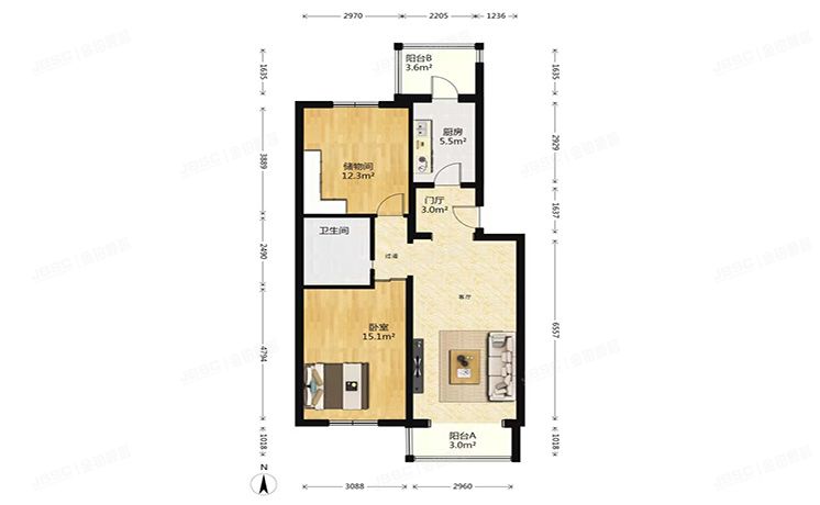 朝阳区 绿丰家园20号楼6层2单元602号