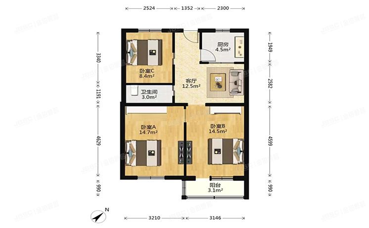 丰台区 芳星园一区4号楼904号