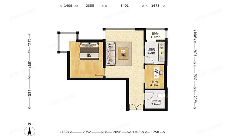 朝阳区 北京新天地1号楼18层2单元1806