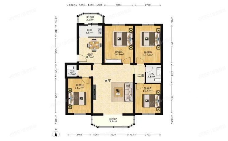 通州区 西马庄园23号楼3层131